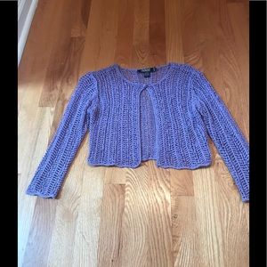 Vintage Laundry lavender open cardigan